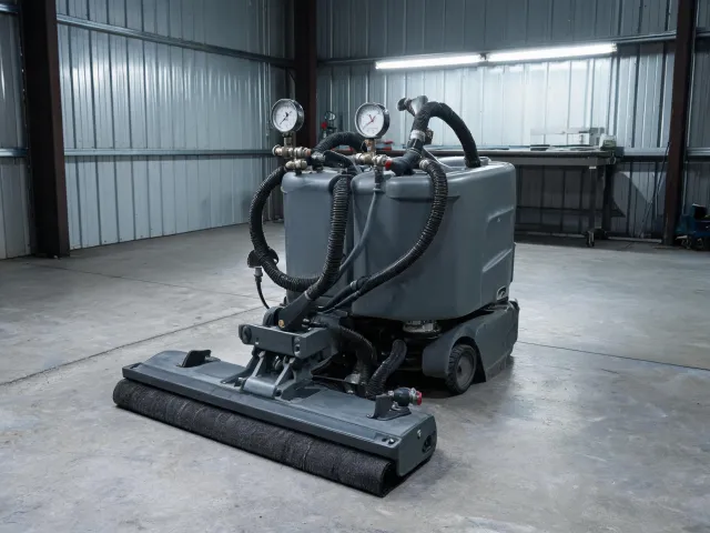 Recovery system testing on a floor scrubber