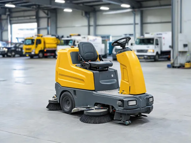 Municipal garage floor cleaning application