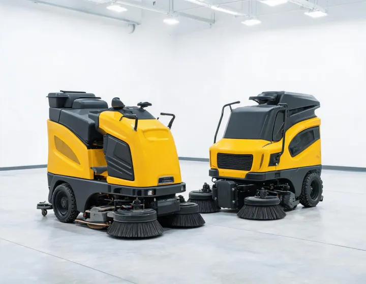 Factory Cat floor cleaning machine lineup